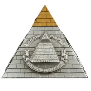 Eye of Providence Pyramid Ultra High Relief Silver Coin