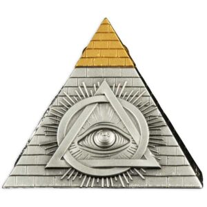 2023 Eye of Providence Pyramid 5 oz 3D Minted Silver Coin