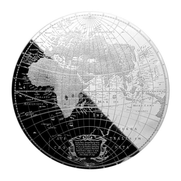 2022 Map of the World Silver Coins