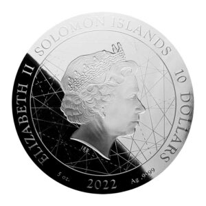 2022 Solomon Islands 2 X 5 oz Eastern & Western Hemisphere Silver Coins