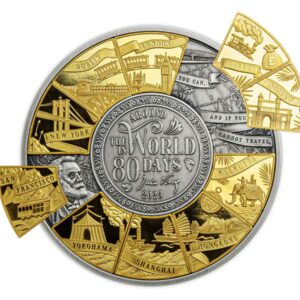 2023 150th Ann Around the World in 80 Days Silver Coin
