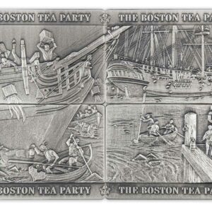 2023 Barbados 4 X 1 oz Boston Tea Party Silver Coin Collection