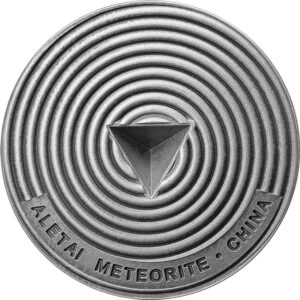 2023 Ghana 2 X 1/2 Kilogram Space Cube Aletai Meteorite Silver Coin