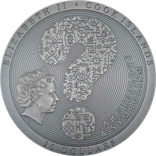 2023 Antikythera Mechanism 3 oz Antique Finish Silver Coin