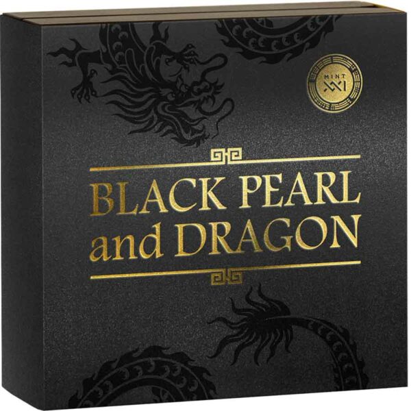 2023 Black Pearl & Dragon 2 oz High Relief Silver Coin