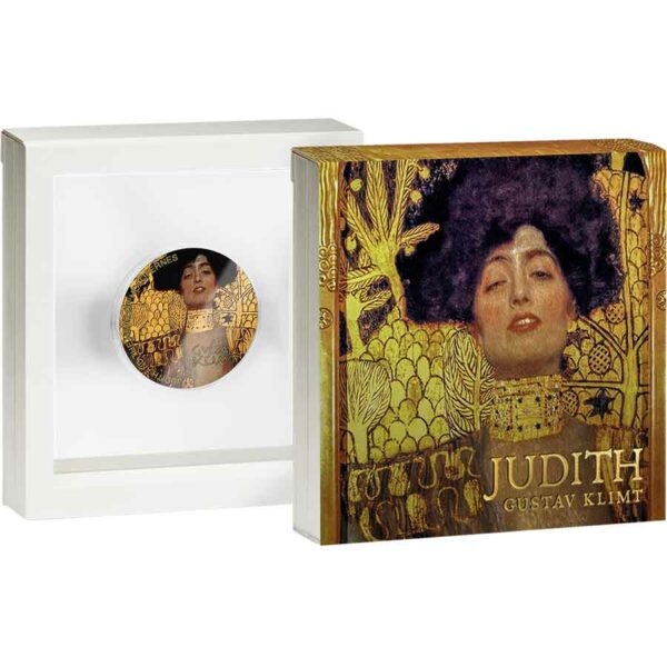 Judith & the Head of Holofernes 2 oz Gilded Silver Coin