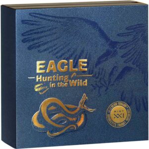 2023 Hunting in the Wild Eagle 50 Gram High Relief Silver Coin
