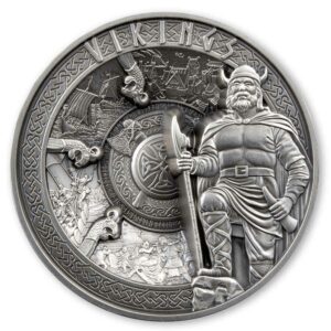 2023 Samoa 1 Kilogram Vikings Multi-layer Ultra High Relief Silver Coin