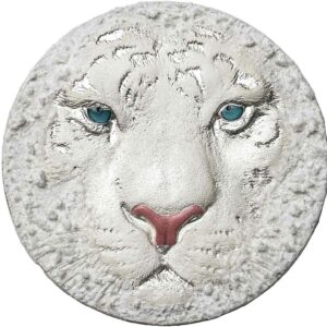 2022 Niue 3 Ounce White Hunters White Tiger Frozen Effect Silver Coin