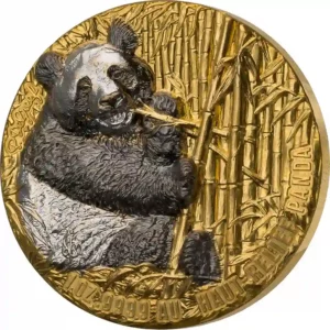 2022 Ivory Coast 1 Ounce De Greef Edition Signature Panda Gold Proof Coin
