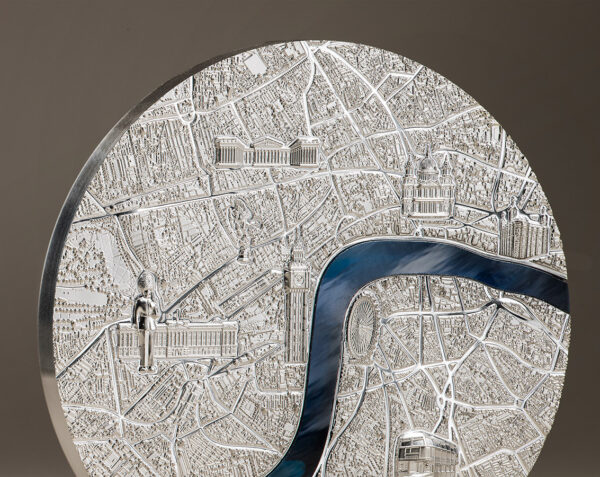 2023 Tiffany Art Metropolis London 3 oz Ultra High Relief Silver Proof Coin