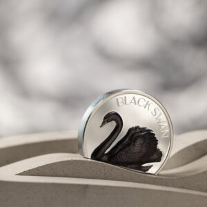 2023 Black Swan 2 oz High Relief Black Proof Silver Coin