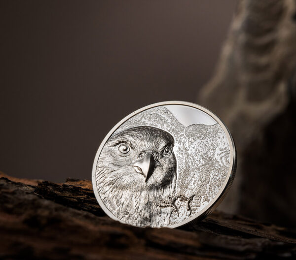 2023 Saker Falcon 1 oz Ultra High Relief Silver Proof Coin