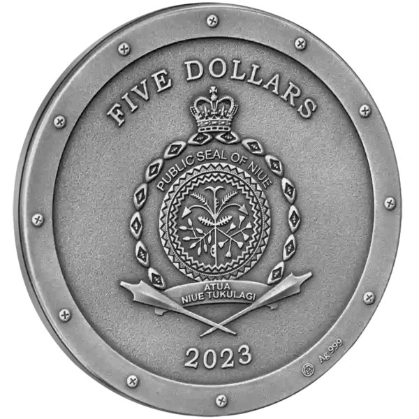 2023 Niue 2 oz Steampunk Metal Bee High Relief Silver Coin