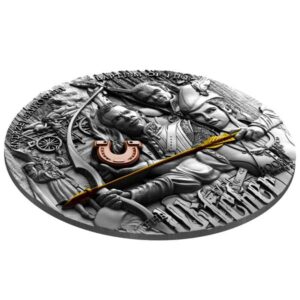 2023 Witcher Baptism of Fire 2 oz High Relief Silver Coin