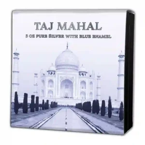 Taj Mahal 3 oz Antique Finish Silver Coin
