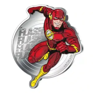 2023 Barbados The Flash DC Comics 5 oz Shaped Silver Coin
