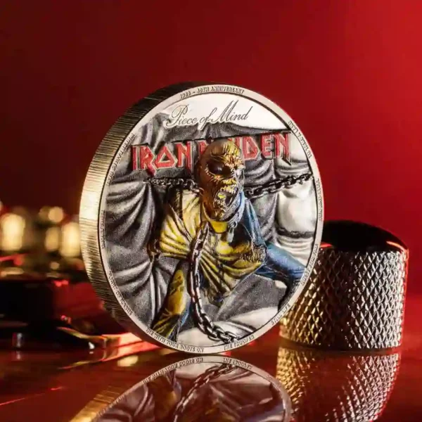 2023 Iron Maiden Piece of Mind 2 oz Silver Proof Coin