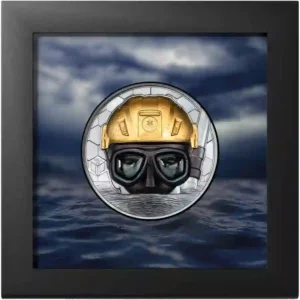 2023 Real Heroes Coast Guard 5 oz UHR Black Proof Gold Coin