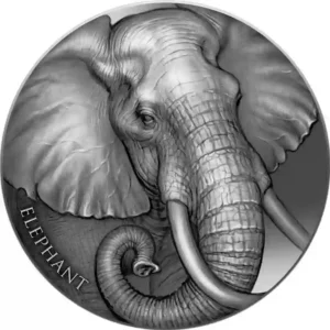 2023 Cameroon Expressions of Wildlife Elephant High Relief Silver Coin