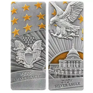 2023 Barbados 4 X 1 Ounce American Eagle Color Silver Coin Collection
