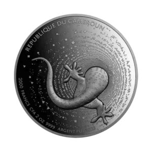 2023 2 oz Gecko Ultra High Relief Silver Proof Coin