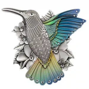 2023 Vanuatu 1/2 Kilogram The Hummingbird Metallic Color Silver Coin