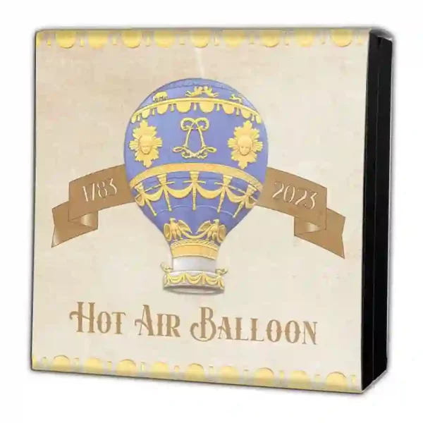 Burundi Hot Air Balloon Silver Coin