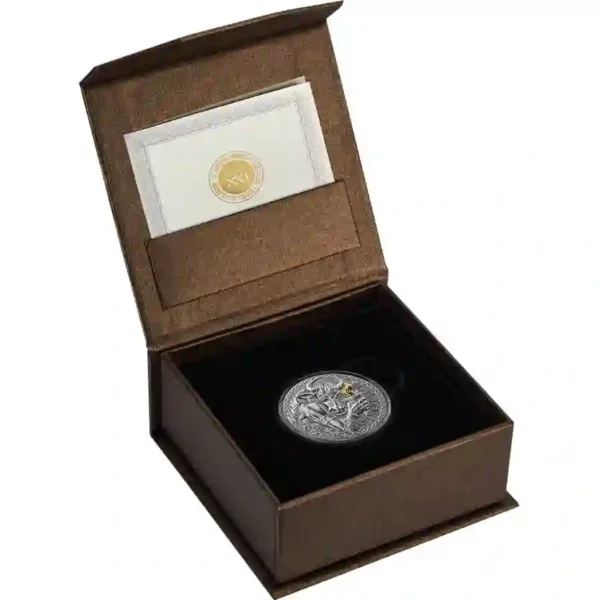 2023 Greek Mythology Minotaur 24K Gilded High Relief Silver Coin