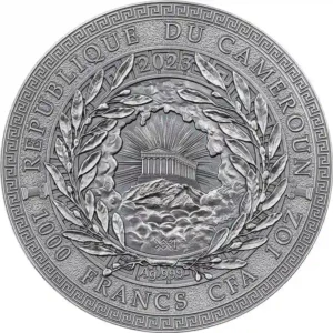 2023 Cameroon 1 oz Minotaur 24K Gilded High Relief Silver Coin