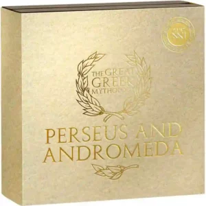 Perseus & Andromeda 2 oz Gilded High Relief Silver Coin