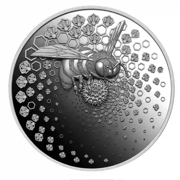 2023 Liberia 2 Ounce Bee Ultra High Relief Silver Proof Coin