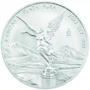 2023 Mexico 2 Ounce Libertad BU Silver Coin