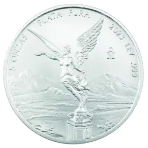 2023 Mexico 5 Ounce Libertad BU Silver Coin