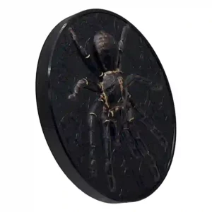 2023 Dark Nature Tarantula Obsidian Black UHR Silver Coin