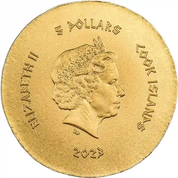 Ancient Greece Honey Bee Silk Finish Gold Coin