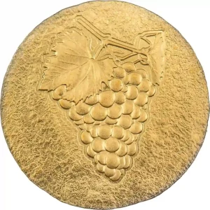 2022 Cook Islands 1/2 Gram Ancient Greece Wine Grapes Gold Coin