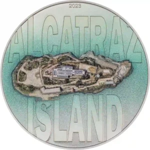 2023 Cook Islands 3 Ounce Famous Islands Alcatraz High Relief Silver Proof Coin
