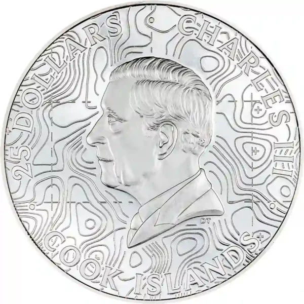 2023 Cook Islands 5 oz Topography Grand Canyon Ultra High Relief Silver Coin