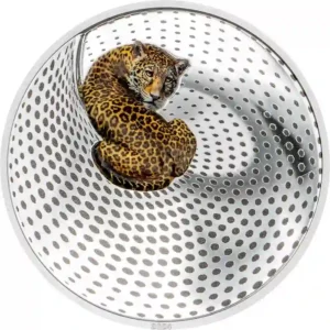 2024 Palau 3 Ounce Leopard Camouflage of Nature Silver Proof Coin