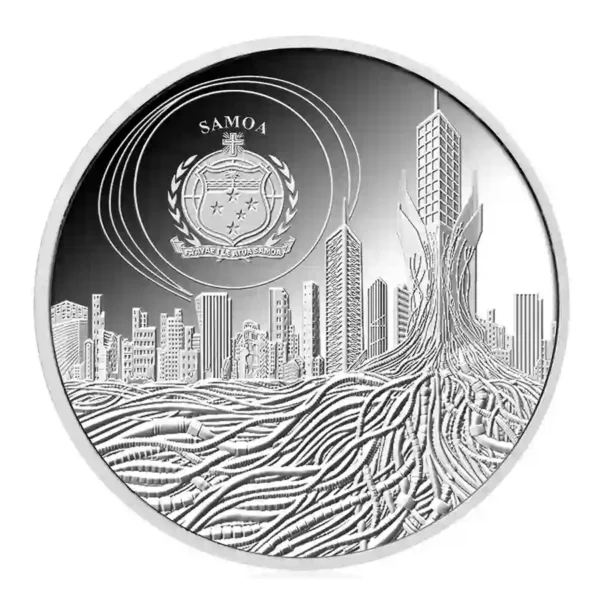 2023 Samoa 1 oz Artificial Intelligence Cyborg Silver Proof Coin