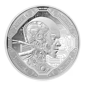 2023 Samoa 1 Ounce Artificial Intelligence Cyborg Silver Proof Coin