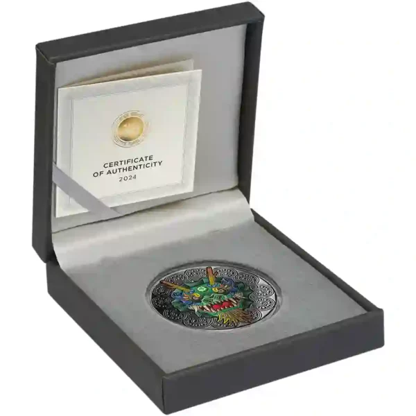 2023 Mandala Collection Dragon Colored Silver Coin