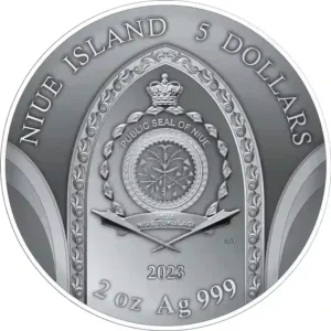 2023 Niue 2 oz Mont Saint-Michel Abbey High Relief Silver Coin