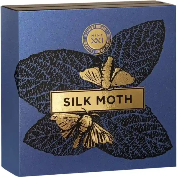 Silk Moth 2 ounce Silver Coin