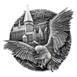 2023 Cook Islands 5 Ounce Harry Potter Hedwig Ultra High Relief Silver Coin