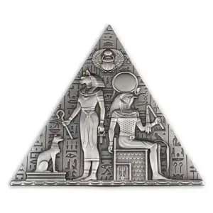 2023 Djibouti Ancient Egypt Pyramid 1 kg Shaped Silver Coin