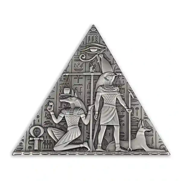 2023 Djibouti 1 Kilogram Ancient Pyramid of Egypt Shaped Silver Coin