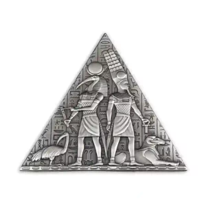 Ancient Egypt Pyramid Shaped Silver Coin
