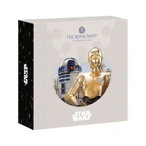 2023 Royal Mint Star Wars C-3PO & R2-D2 5 oz Silver Proof Coin